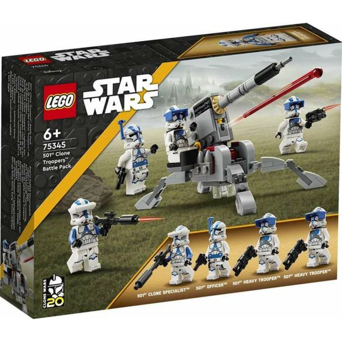 LEGO Star Wars 75345 Pack de combat des clones de la Légion 501, jouet avec Canon