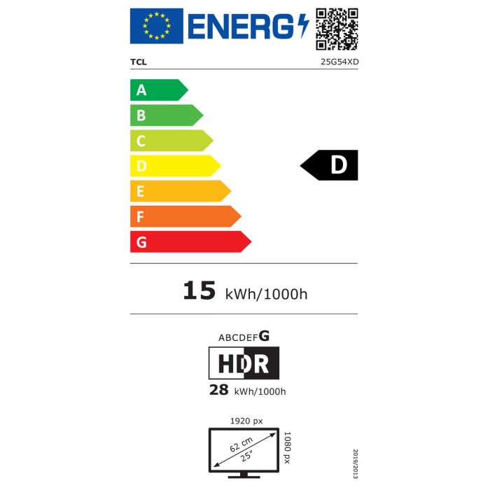 Écran TCL 25G54 25" Full HD 4