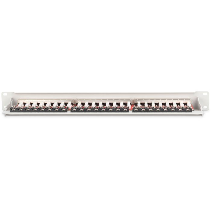 DIGITUS Patchpanel 1HE 24-Port Cat6a geschirmt lichtgrau 3