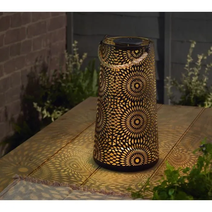 Smart Garden - Lanterne Solaire LED Muscat XL - 5 Lumens Blanc Froid - Metal 36.5 * 21.5 * 21.5 cm - Pour Jardin et Terrasse