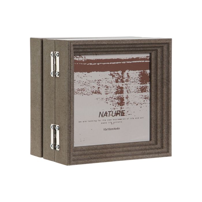 Cadre photo Home ESPRIT Marron Beige Verre polystyrène 38 X 3 X 12 cm (2 Unités) 1
