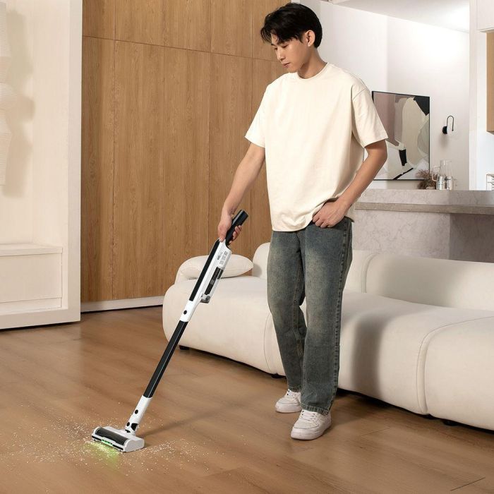 Aspirateur Balai sans fil - EZICLEAN Cyclomax R15 station - 20000 Pa - 30 min - 2,2 L - Blanc / Noir 4 Aspirateur Balai sans fil - EZICLEAN Cyclomax R15 station - 20000 Pa - 30 min - 2,2 L - Blanc / Noir 4