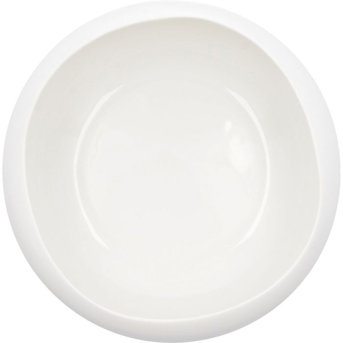 Bol pour Apéritifs Ariane Organic Blanc Céramique Ø 21 cm (2 Unités) 2