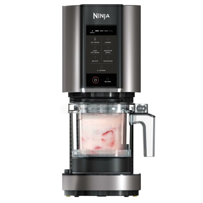 Ninja NC300EU Sorbetière traditionnelle, 1.4 L, 3 bols, Noir/Argent