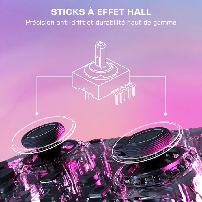 Turtle Beach Manette Gaming Afterglow RGB Filaire Transparente pour Nintendo Switch 2 - Compatible Switch et Switch OLED - Éclairage Personnalisable, Sticks Hall, Bouton GameChat Turtle Beach Manette Gaming Afterglow RGB Filaire Transparente pour Nintendo Switch 2 - Compatible Switch et Switch OLED - Éclairage Personnalisable, Sticks Hall, Bouton GameChat