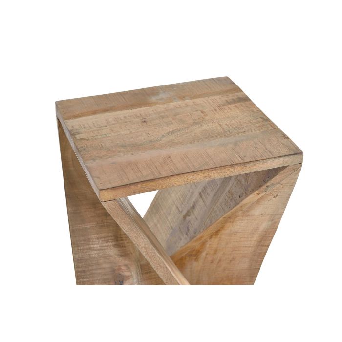 GINER Y COLOMER Tabouret en bois de manguier massif, design naturel, 35 cm x 35 cm x 57 cm 2