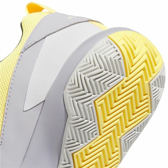 Chaussures de Basket-Ball pour Enfants Adidas Cross Em Up Select Mid Jaune Gris 1