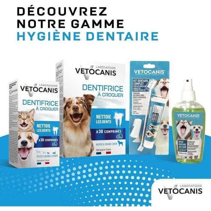 Dentifrice a croquer anti-tartre - VETOCANIS - Pour chien - 30 comprimés 4 Dentifrice a croquer anti-tartre - VETOCANIS - Pour chien - 30 comprimés 4