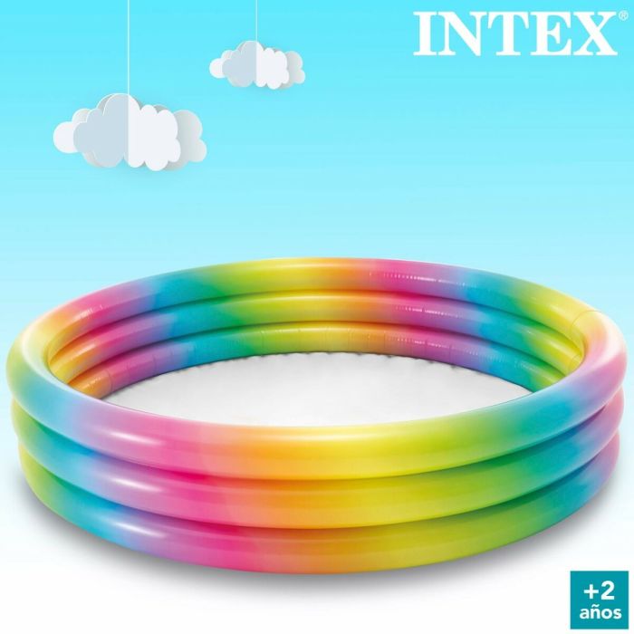 Pataugeoire gonflable pour enfants Intex Multicouleur Anneaux 330 L 147 x 33 x 147 cm (6 Unités) 1