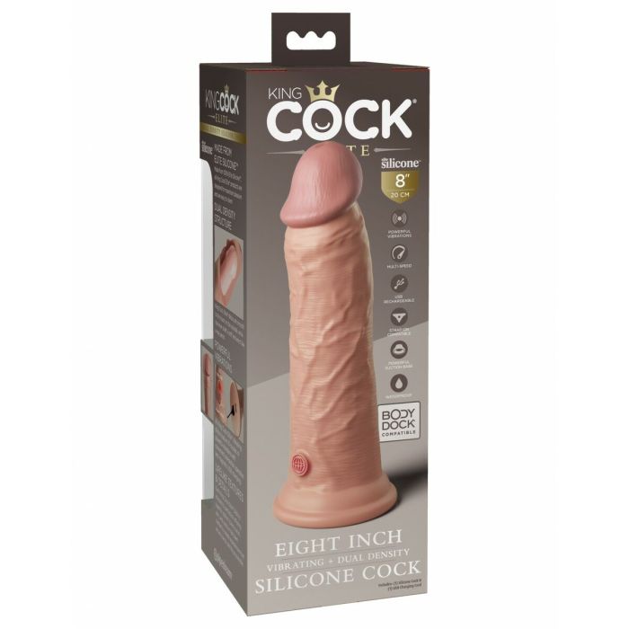 Gode réaliste Pipedream - King Cock Silicone Naturel 6