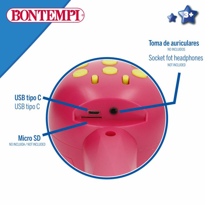 Microphone Karaoké Bontempi 6 Unités 2