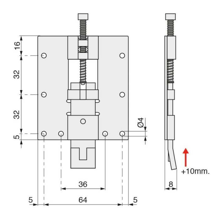 Colgador Panel Pannello Superior Zincado 50Kg Sin Muelle. Patentado. Camar 1