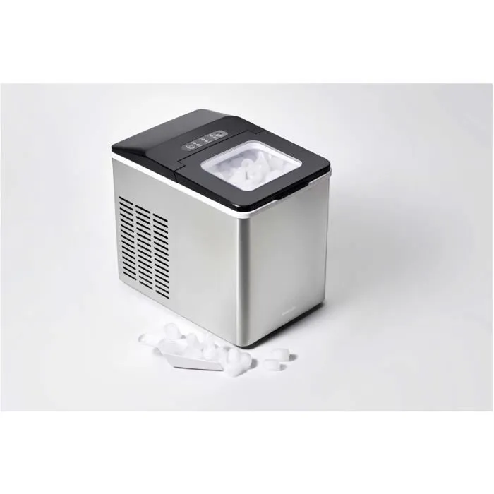 Machine à Glaçons SENCOR SIM 3400SS Inox - 12 kg/jour - Capacité 1.8 L / 500 g - Cycle de production 7-15 min - 150 W