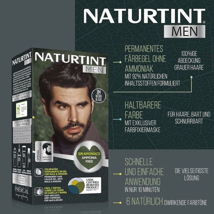 Teinture permanente Naturtint NATURTINT MEN Nº 7n-Rubio Avellana 2