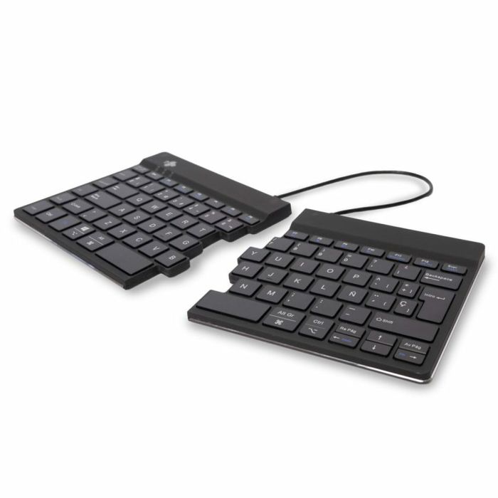 clavier et souris R-Go RGOSBESWLBL Noir Espagnol QWERTY 1