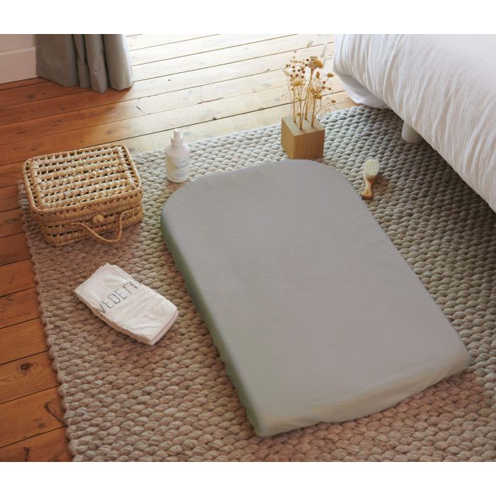 Housse de matelas a langer - CANDIDE - Eponge - 50 x 75 cm - Gris 1 Housse de matelas a langer - CANDIDE - Eponge - 50 x 75 cm - Gris 1