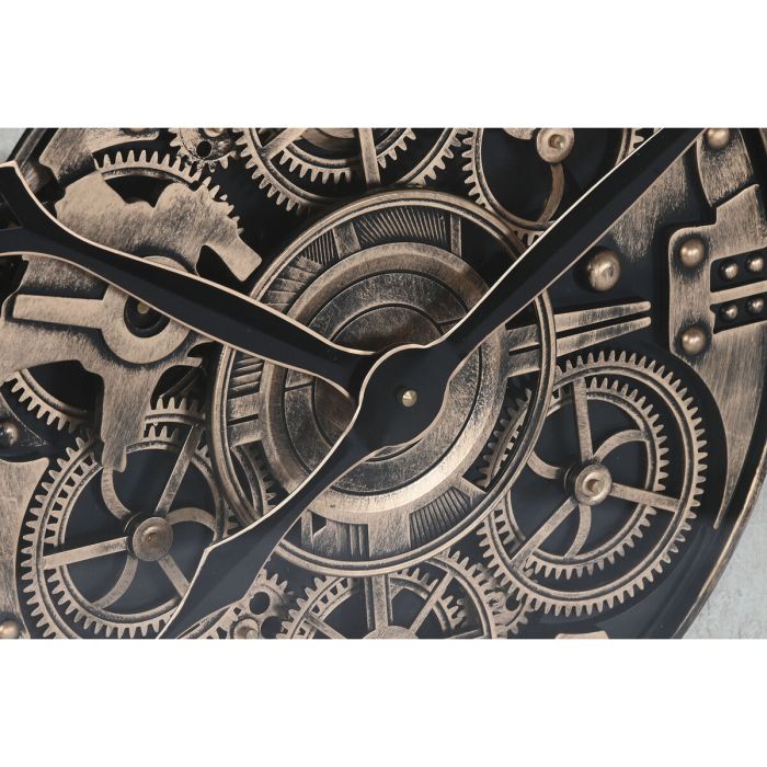 Horloge Murale Home ESPRIT Blanc Naturel Verre Bois de pin Cottage 80 x 8 x 80 cm 2