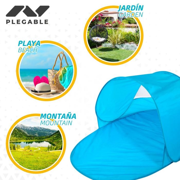 pare-vent de plage Aktive 130 x 72 x 85 cm (6 Unités) 3