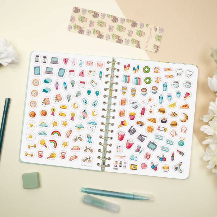 Agenda Finocam THE FLOWER JOURNAL A5 15,5 x 21,2 cm Vert 2026 6