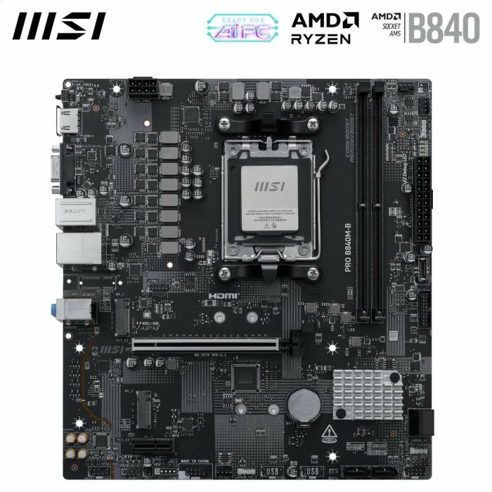 Carte Mère MSI PRO B840M-B AMD AM5 AMD 6