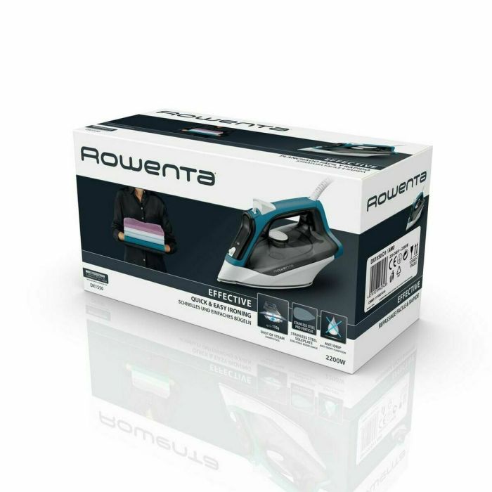 Fer à vapeur Rowenta Effective 2 DX1550 2200 W Bleu 22 Fer à vapeur Rowenta Effective 2 DX1550 2200 W Bleu 22