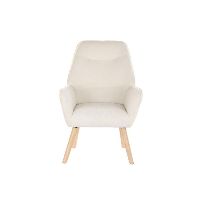 Fauteuil DKD Home Decor Crème Naturel 65 x 75 x 96 cm 2