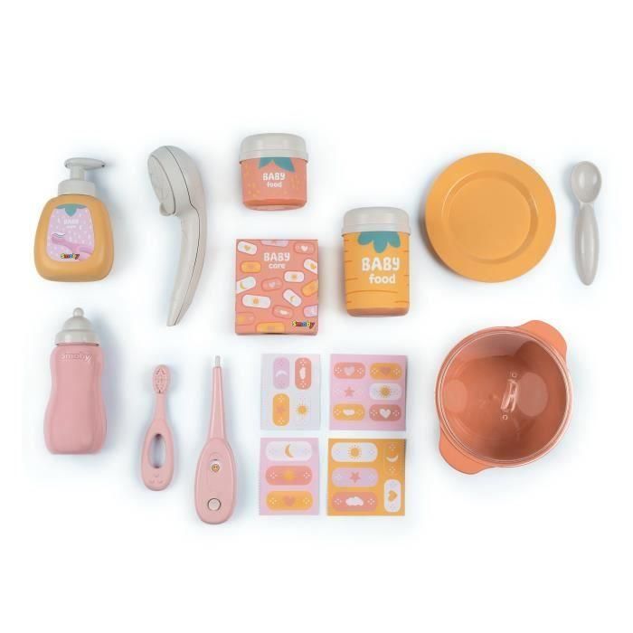 SMOBY - Baby Nurse - Grande maison des bébés pour poupons - 19 accessoires - des 3 ans 4