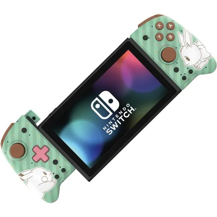 Hori Split Pad Pro Manette filaire pour Nintendo Switch - Modèle Pokémon vert/blanc avec boutons arrière, D-pad et fonction Turbo Hori Split Pad Pro Manette filaire pour Nintendo Switch - Modèle Pokémon vert/blanc avec boutons arrière, D-pad et fonction Turbo