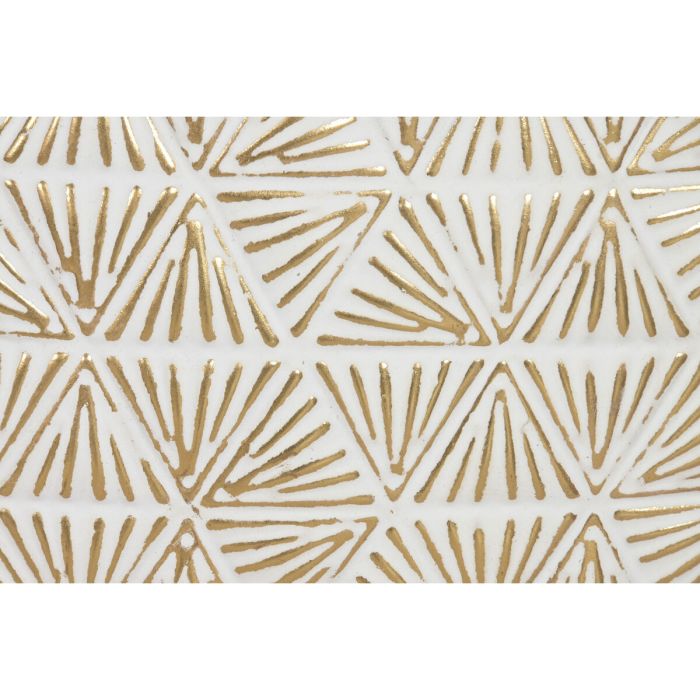 Figurine Décorative Home ESPRIT Blanc Doré Cercles Décapé 102 X 7 X 74 CM 4