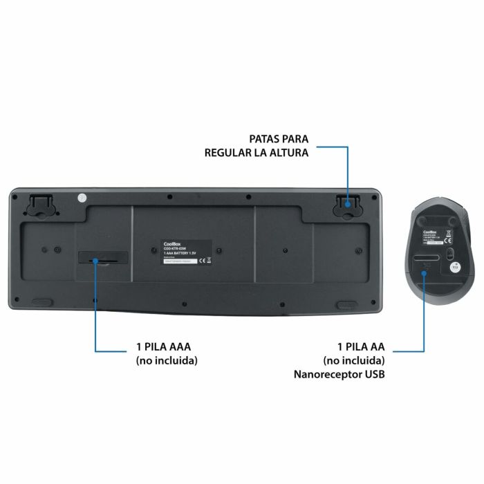 clavier et souris CoolBox COO-KTR-03W 5