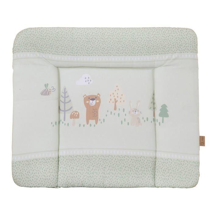 Matelas a langer - ROBA - WOODLAND BUDDIES - 85 x 75 cm - Bords réhaussés - Vert pastel motif animaux 0 Matelas a langer - ROBA - WOODLAND BUDDIES - 85 x 75 cm - Bords réhaussés - Vert pastel motif animaux 0