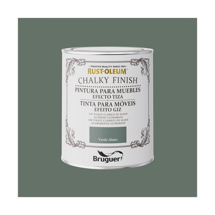 Peinture Bruguer Rust-oleum Chalky Finish 5733889 Meubles Fir Green 750 ml 1 Peinture Bruguer Rust-oleum Chalky Finish 5733889 Meubles Fir Green 750 ml 1