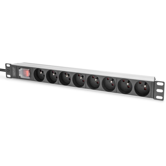 DIGITUS PDU 1U 8xCEE7/5 Ausgänge 230V/16A schwarz 0 DIGITUS PDU 1U 8xCEE7/5 Ausgänge 230V/16A schwarz 0