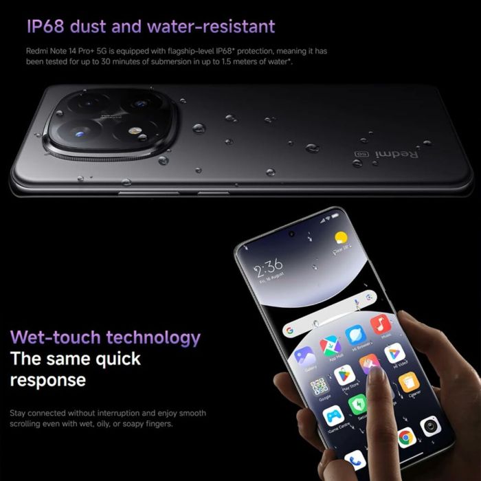 Smartphone Xiaomi REDMI NOTE 14 PRO 8 GB RAM 256 GB Bleu 4