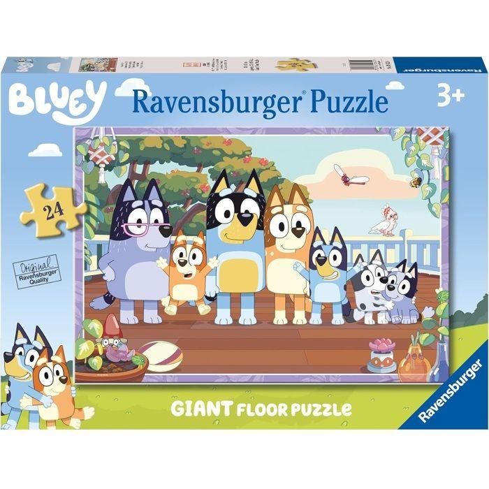 Puzzle Giant 24 pieces, Moment en famille/Bluey, Des3 ans, Aventure, 05622, Ravensburger 0 Puzzle Giant 24 pieces, Moment en famille/Bluey, Des3 ans, Aventure, 05622, Ravensburger 0