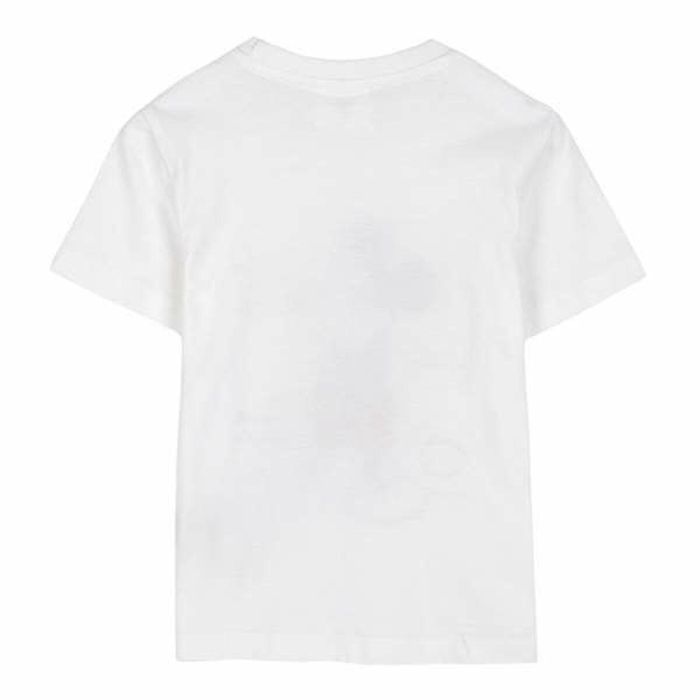 T shirt à manches courtes Enfant Mickey Mouse Blanc 128 GB 1