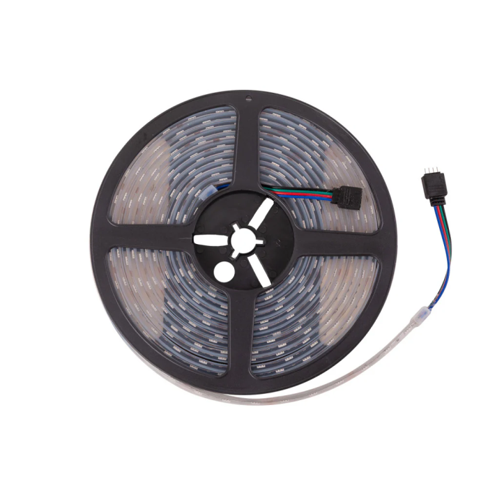 Bande LED Flexible 72W 4000 Lm SMD5050 12VDC IP68 RGB Submersible x5M 40.000H [CA-5050-12V-IP68-RGB]