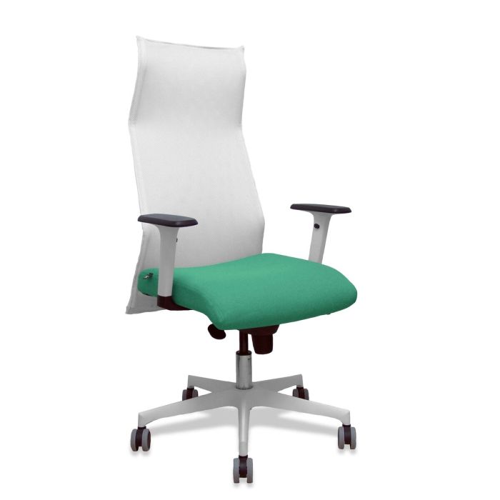 Chaise de Bureau Piqueras y Crespo 54BR65G Blanc Vert émeraude