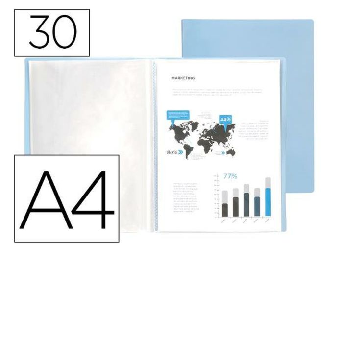 Dossier Liderpapel EC76 Bleu A4