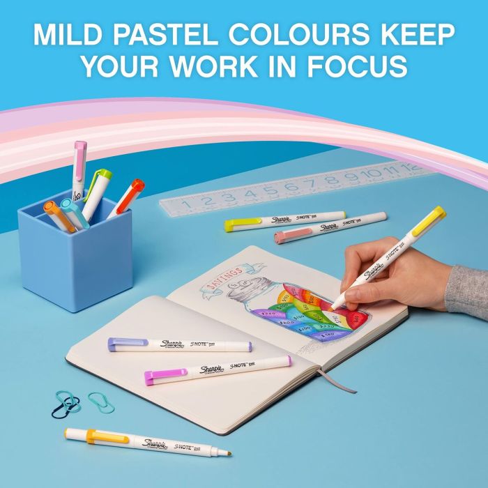 Ensemble de Marqueurs Sharpie S-Note Duo Double 16 Pièces 1 Ensemble de Marqueurs Sharpie S-Note Duo Double 16 Pièces 1