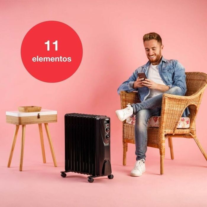 Radiateur à Huile Solac RA810 Noir 2300 W 5 Radiateur à Huile Solac RA810 Noir 2300 W 5