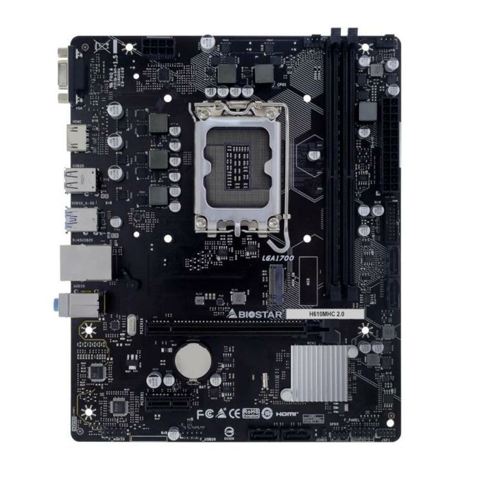 Carte Mère Biostar H610MHC 2.0 H610 LGA 1700 10