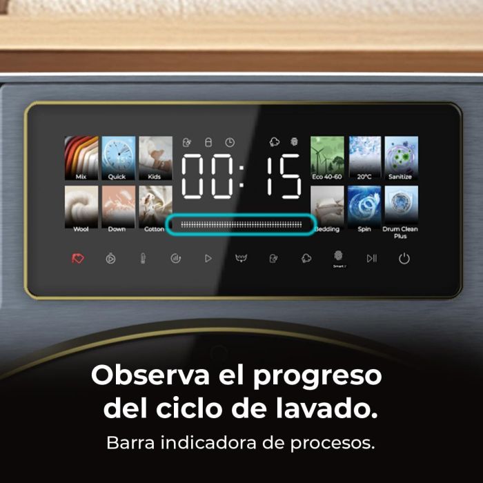 Machine à laver Cecotec 10950 Autodose Inverter 3D Titanium A 1400 rpm 10 kg 11
