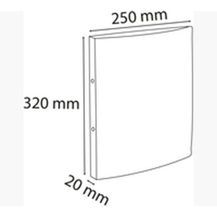 Reliure à anneaux Exacompta Noir A4 (20 Unités) 7