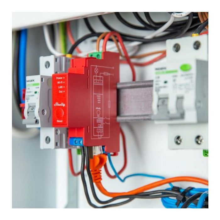Shelly Relais "Pro 1PM" WLAN LAN Max. 16A 1 Kanal 1 Phase BT Messfunktion DIN-Rail 2