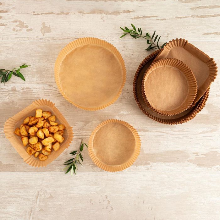 50 Cestas Desechables Papel Redondas Naturalia Quid 16x4,5 cm 2 50 Cestas Desechables Papel Redondas Naturalia Quid 16x4,5 cm 2