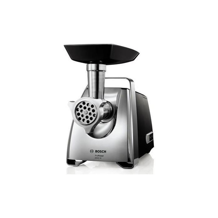 Bosch MFW67440 Hachoir à Viande 700W Noir avec Pieds Antidérapants, Acier Inoxydable, Bouchon à Saucisse et Plateau de Rangement Bosch MFW67440 Hachoir à Viande 700W Noir avec Pieds Antidérapants, Acier Inoxydable, Bouchon à Saucisse et Plateau de Rangement