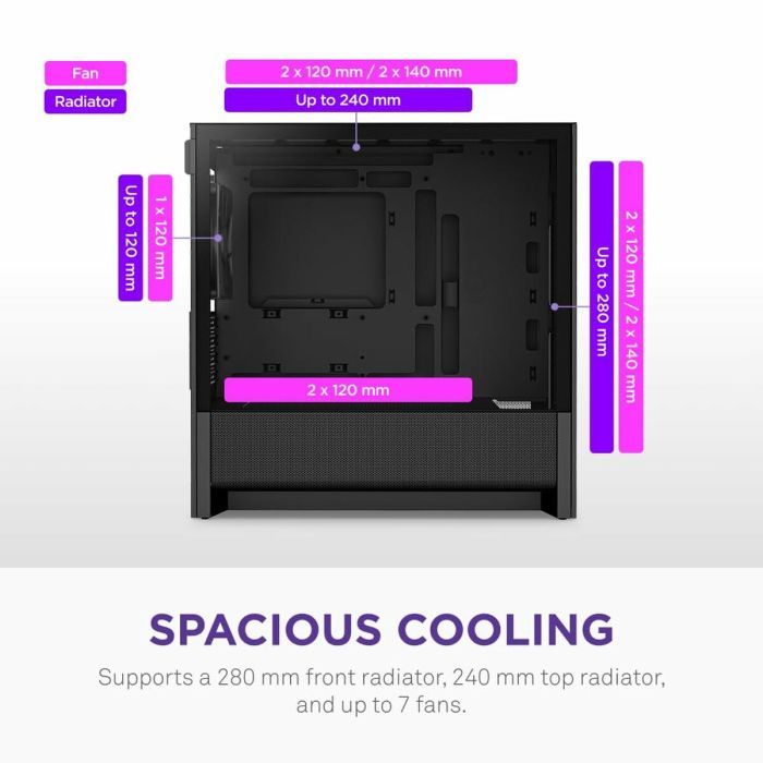 Boîtier ATX semi-tour NZXT CC-H31FB-01 Noir 5 Boîtier ATX semi-tour NZXT CC-H31FB-01 Noir 5