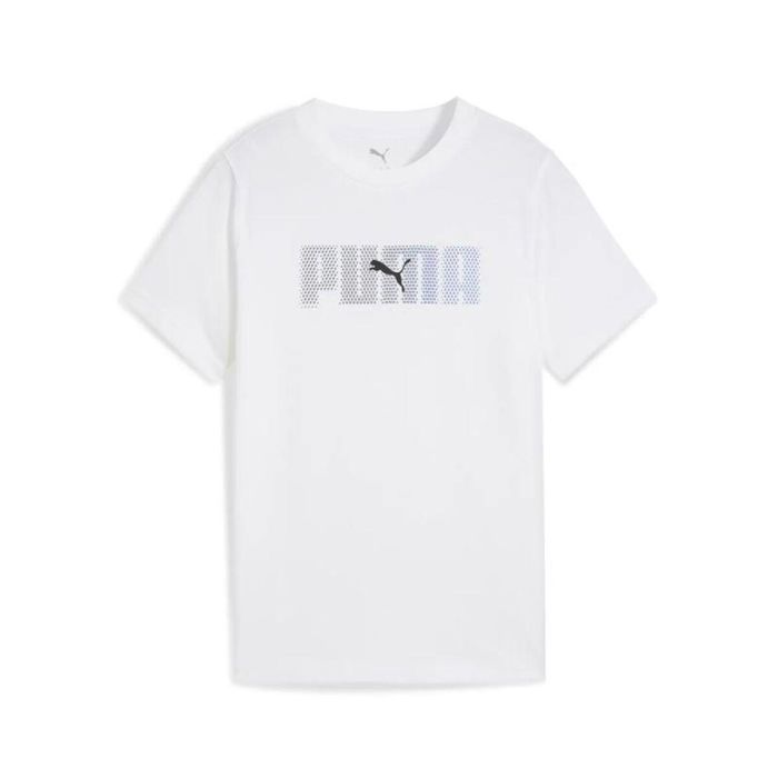 T shirt à manches courtes Enfant Puma Essentials Logo Lab B Blanc L