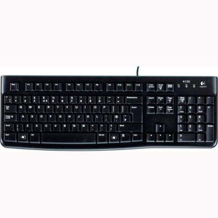 Clavier Logitech K120 Noir Espagnol Qwerty (10 Unités) 2